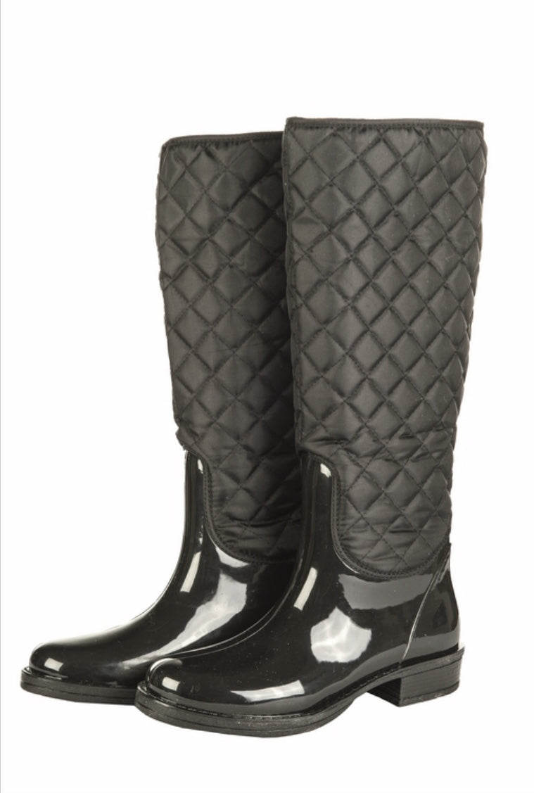 Hkm quilt star wellington boot