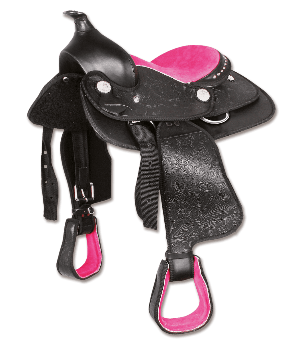 SYNTHETIC THINK PONY FOR PONY PINK WESTERN SADDLE