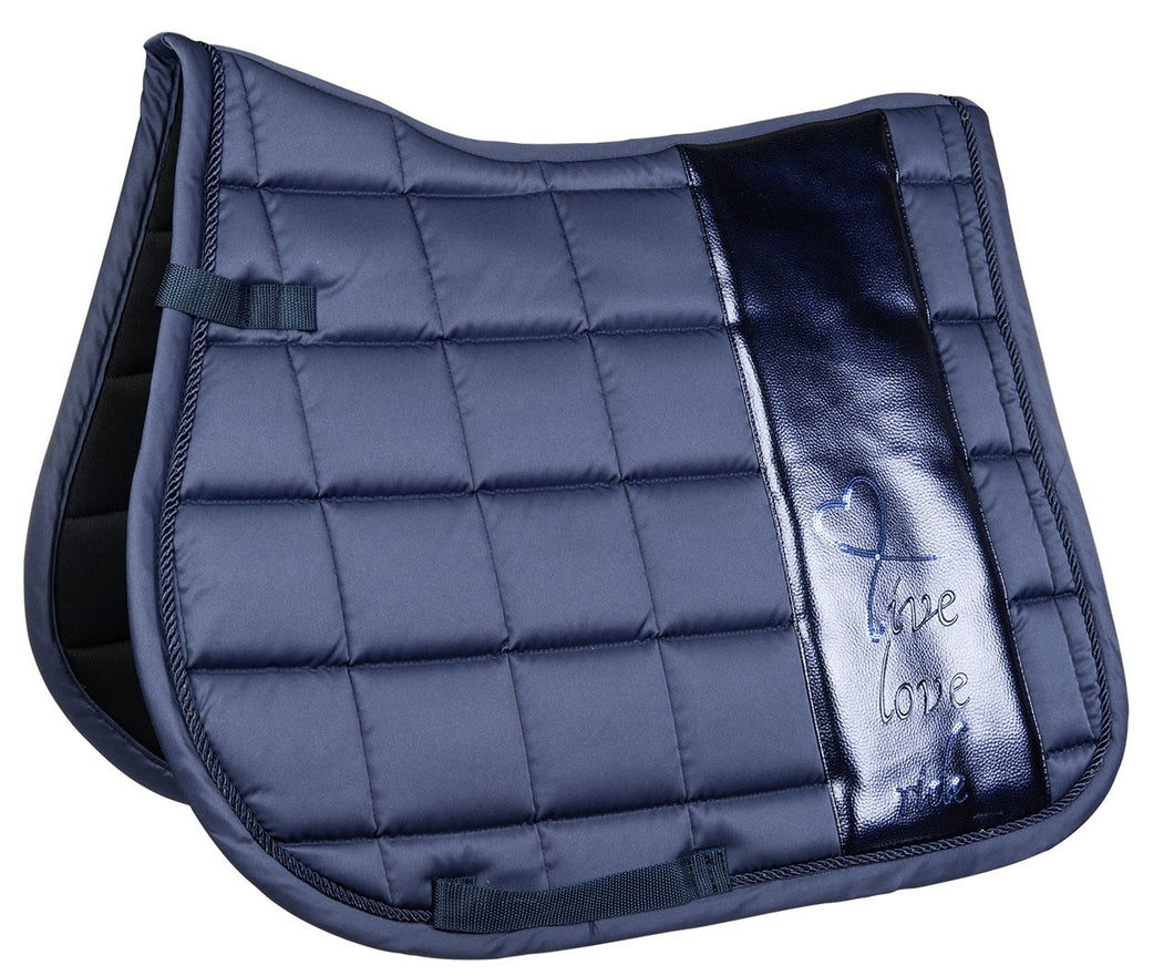 hkm deep blue saddle pad