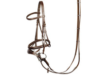 Load image into Gallery viewer, H&amp;h double nose band bridle
