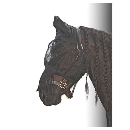 H&h Fly mask and fly shield with fringe