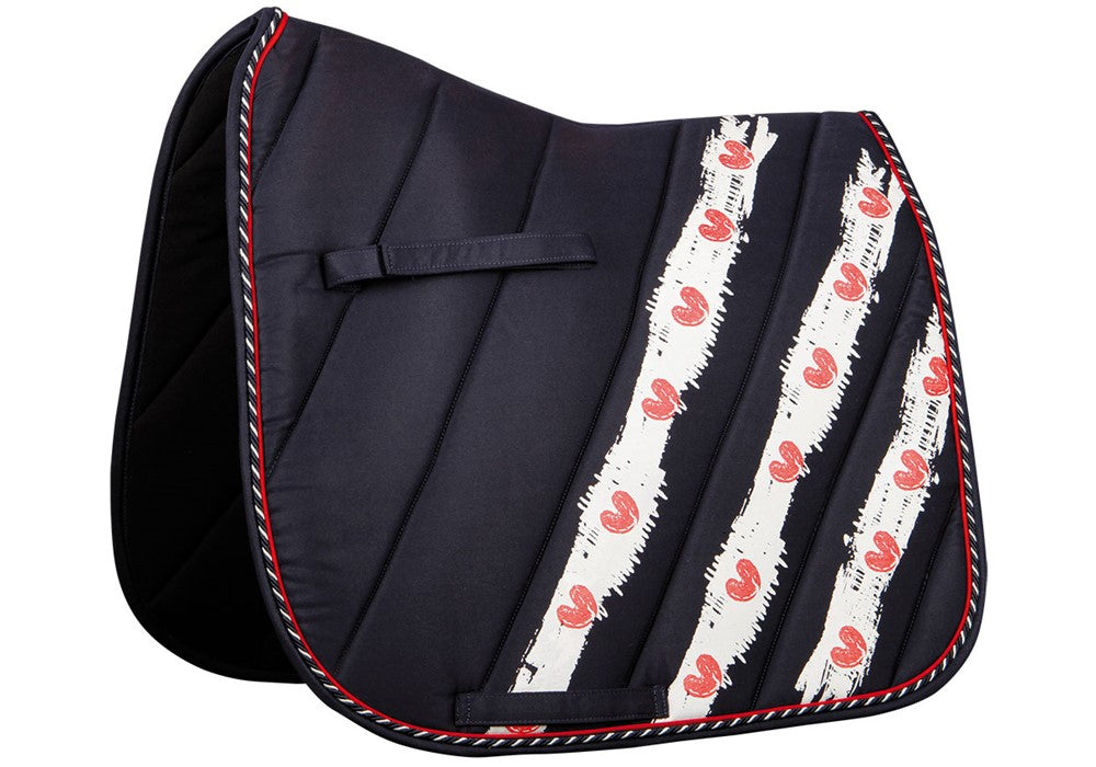 Hearts saddle pad