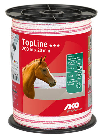pink and petrol 200m electric fence tape