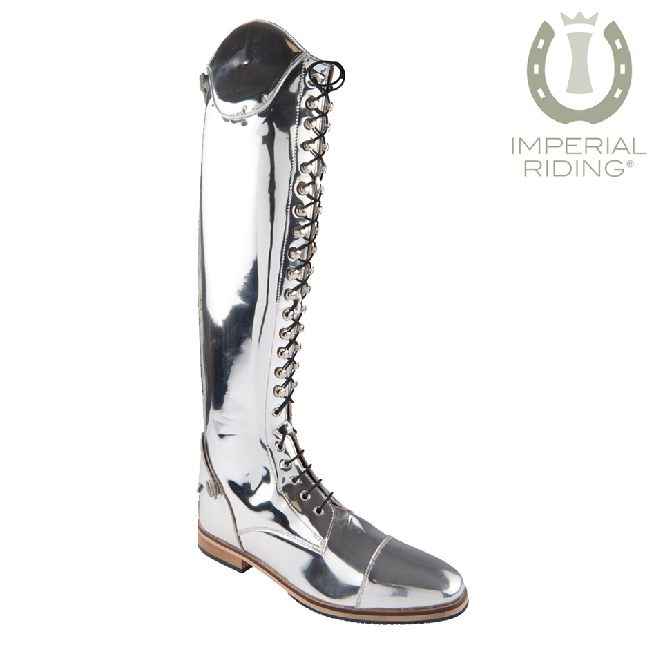 limited addition silver riding boots