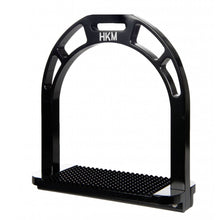 Load image into Gallery viewer, Hkm Aluminium stirrups black with crystals
