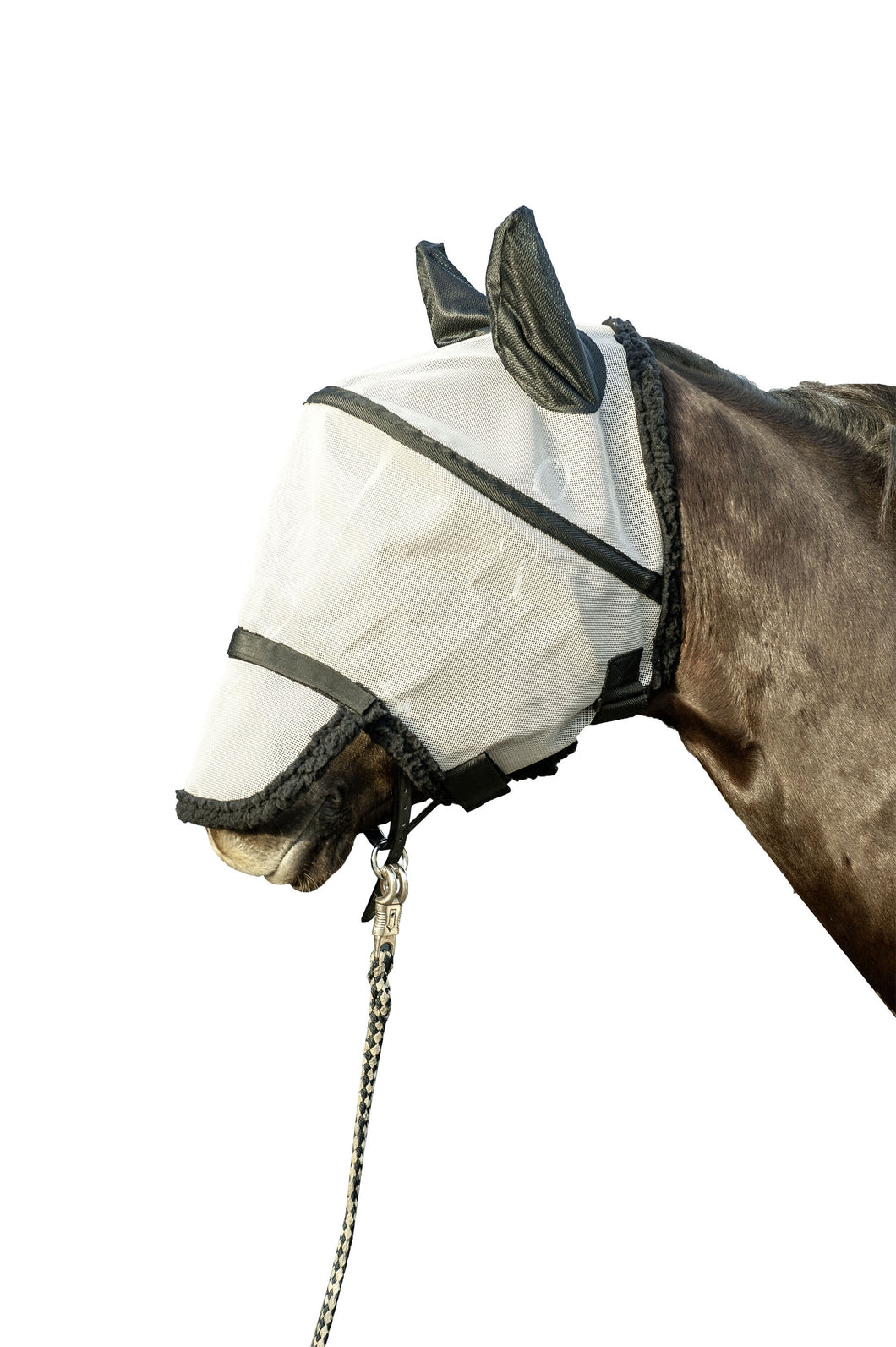 Anti fly mask with edged nose