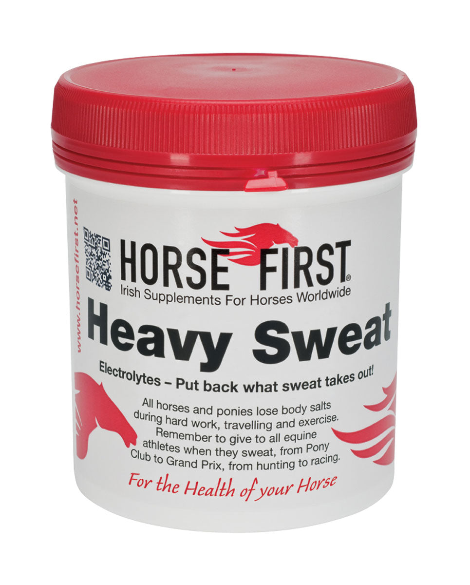 Horse first heavy sweat