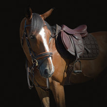 Load image into Gallery viewer, CCGB bi-colour snaffle bridle rose gold

