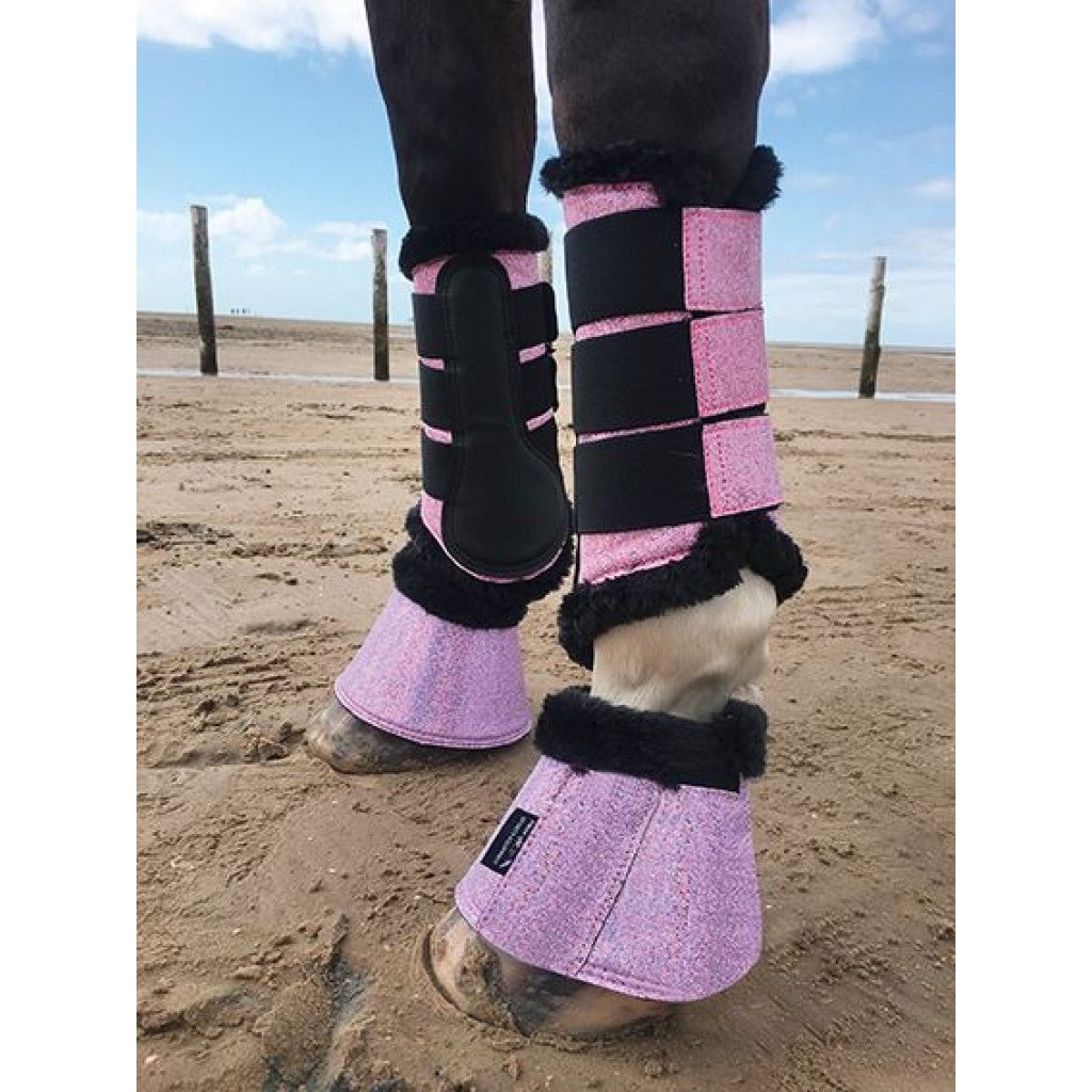 HKM pink protection boots