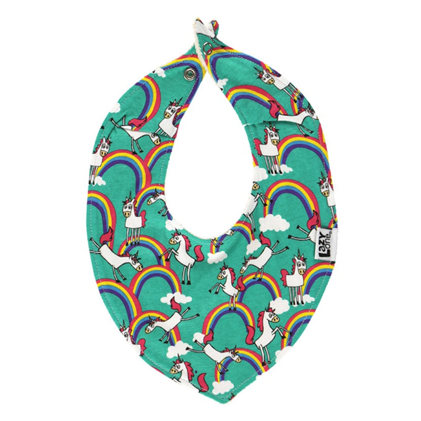 Lazyone unicorn bandana bib