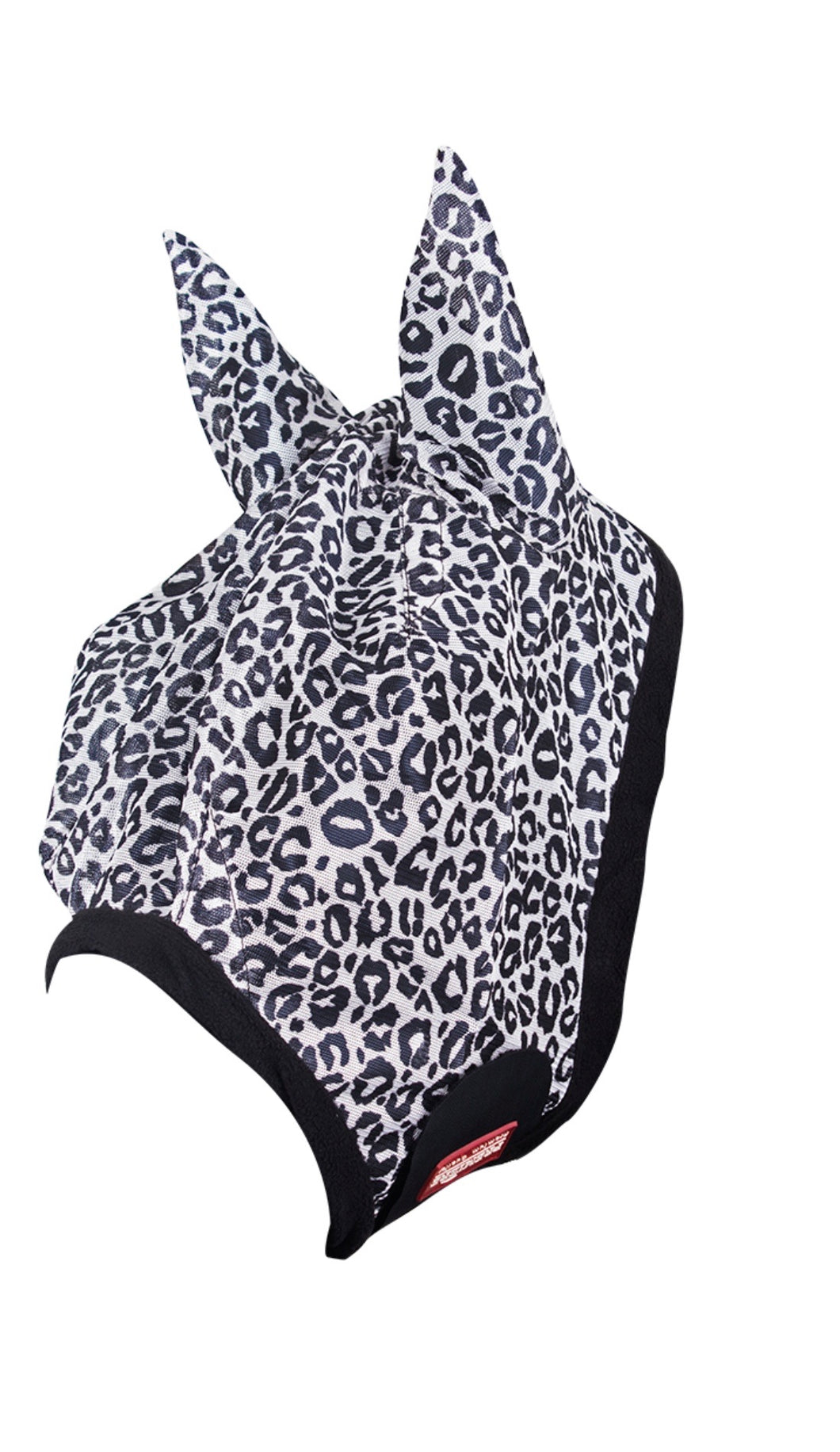 Premiere leopard print fly mask