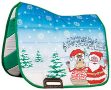 Load image into Gallery viewer, H&amp;h Christmas saddle pad
