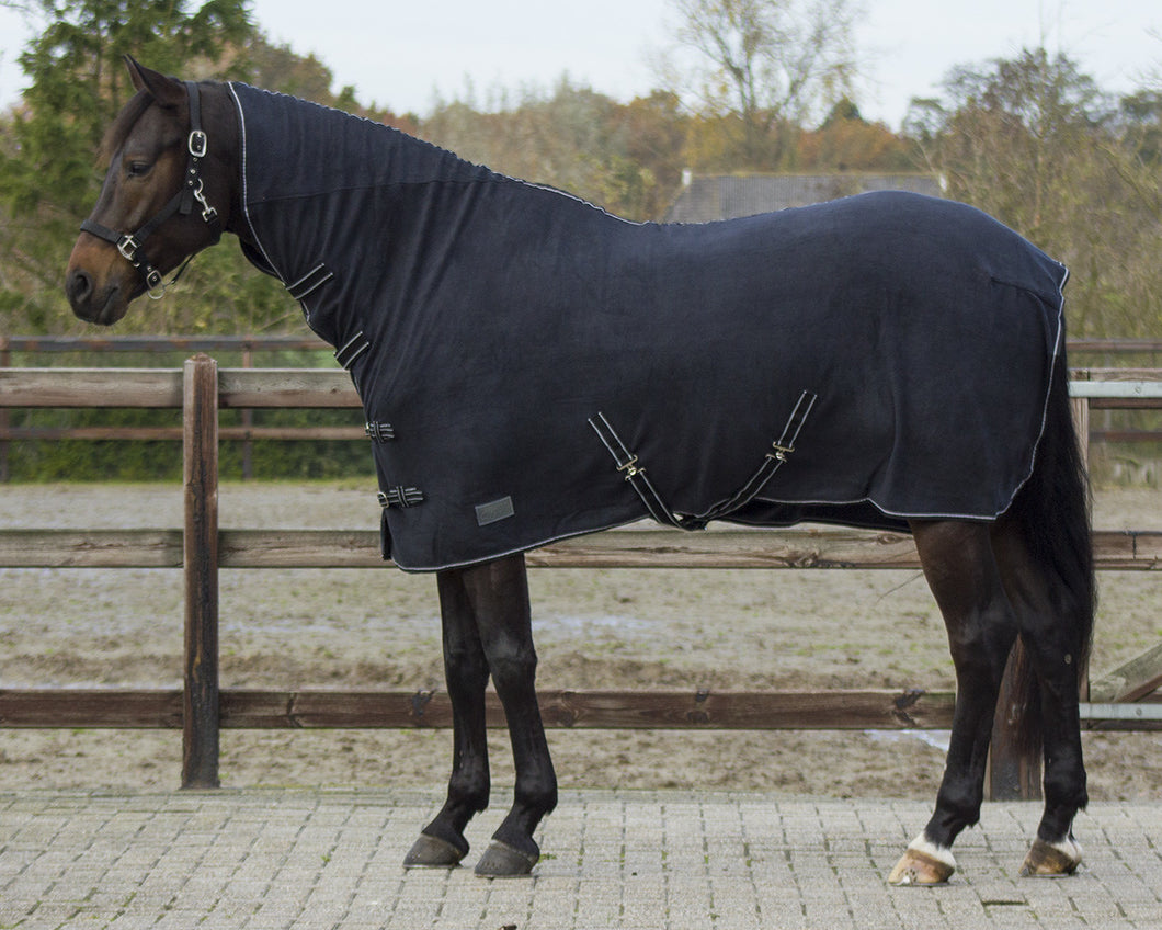 Fleece rug with neck offer
