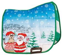 Load image into Gallery viewer, H&amp;h Christmas saddle pad
