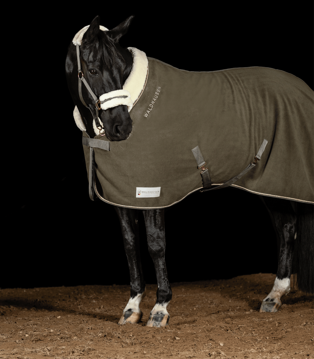 Modern Rose Gold Fleece Rug
