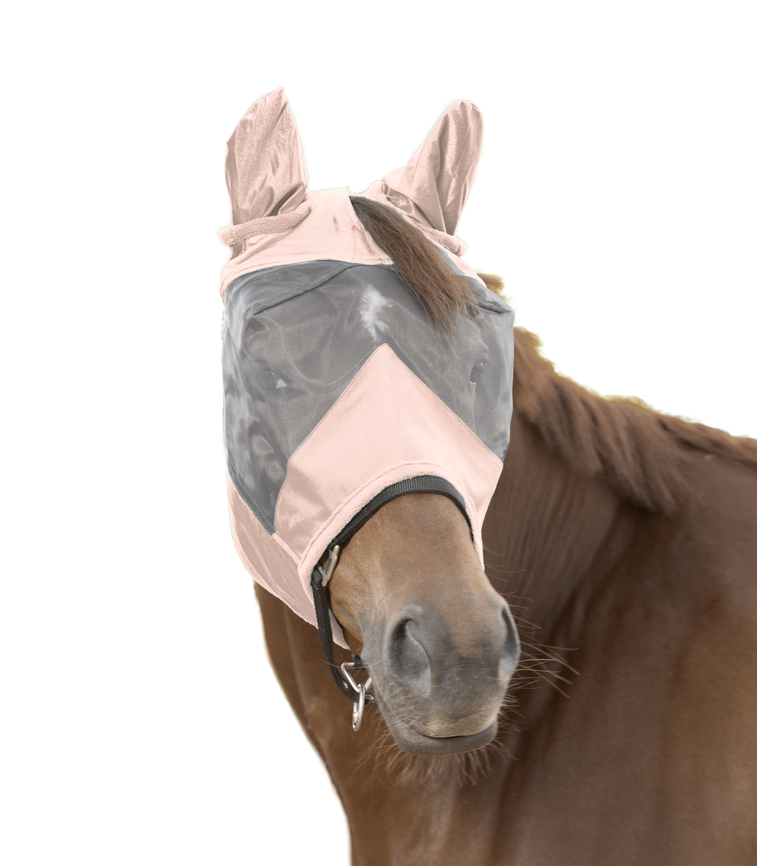 W Rose pink fly mask