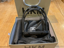 Load image into Gallery viewer, Hkm Aluminium stirrups black with crystals
