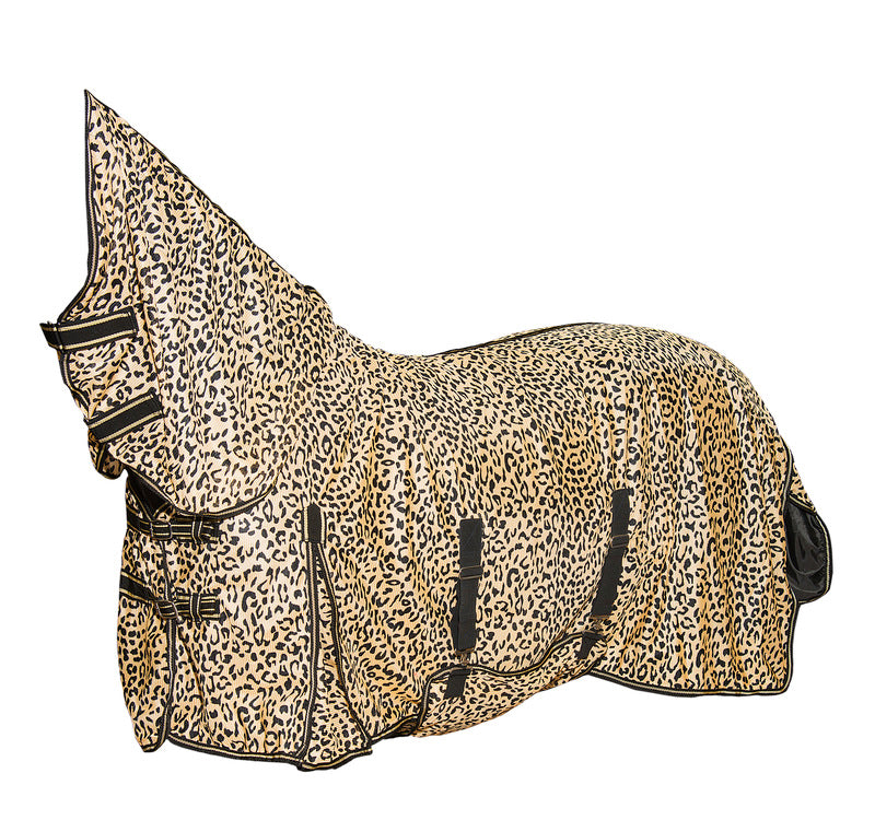 WA LEOPARD PRINT COMBO FLY RUG