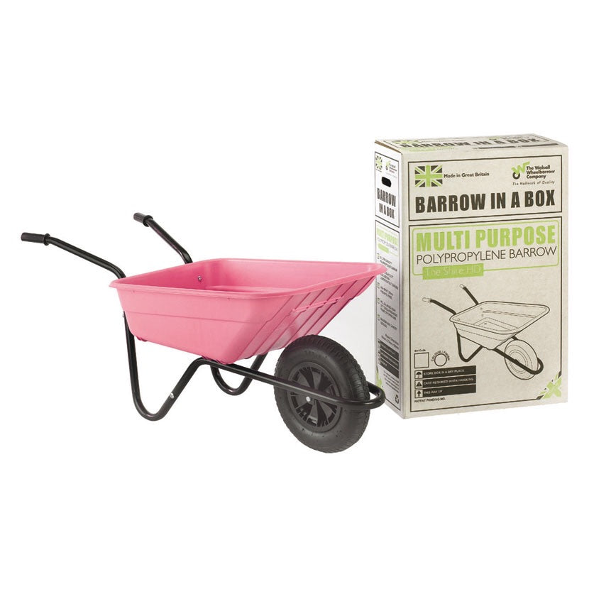Pink barrow in a box