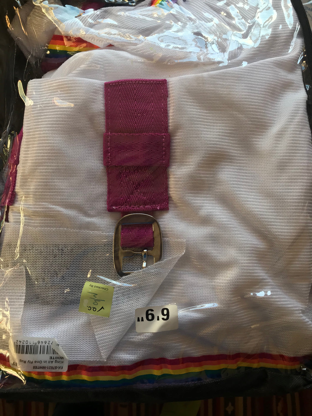 Selection of white combo and detachable neck fly rugs