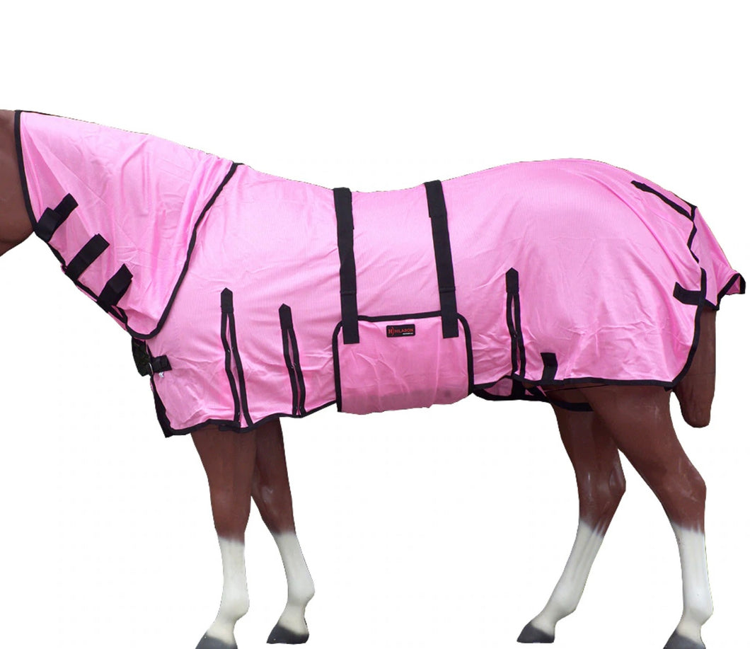 Hilason uv and fly protection combo rug Pink Lure