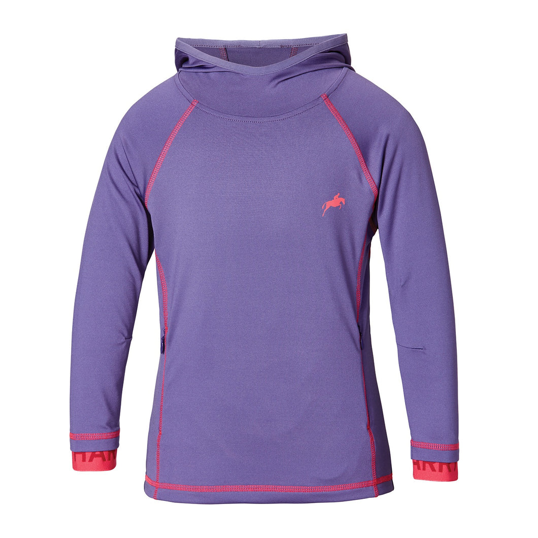 HARRY HALL HOODIE EBBLE JUNIOR PURPLE