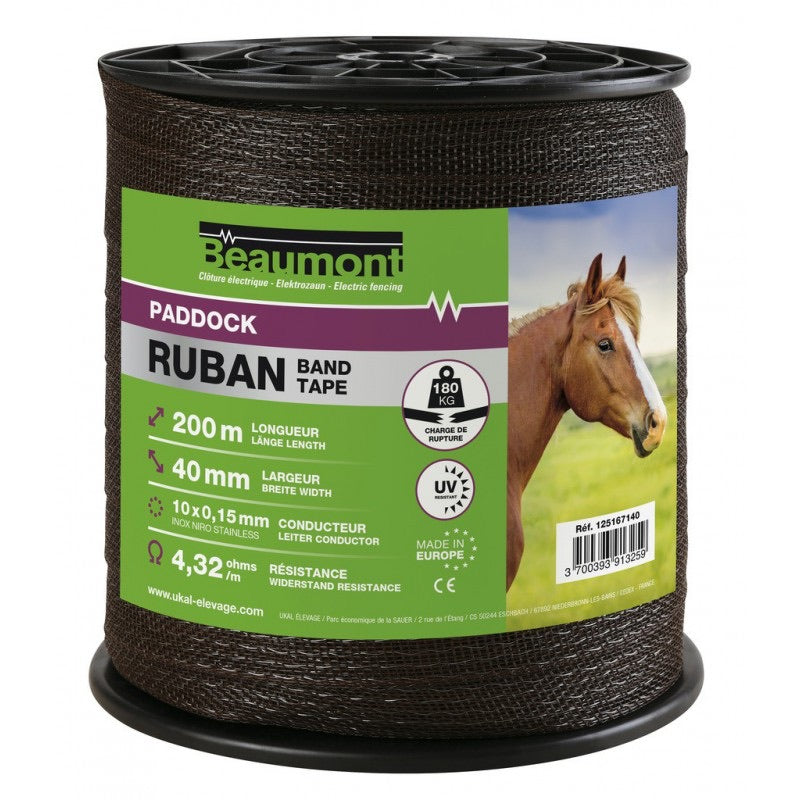 Ruban 40mm electric fence tape
