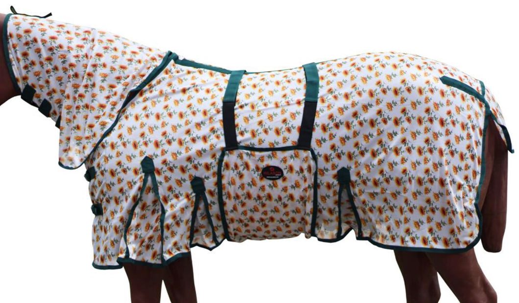 Hilason sunflower uv and fly protection combo rug