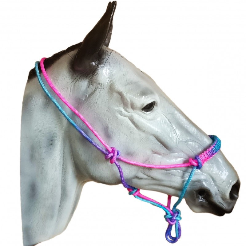 S Aqua unicorn rope halter