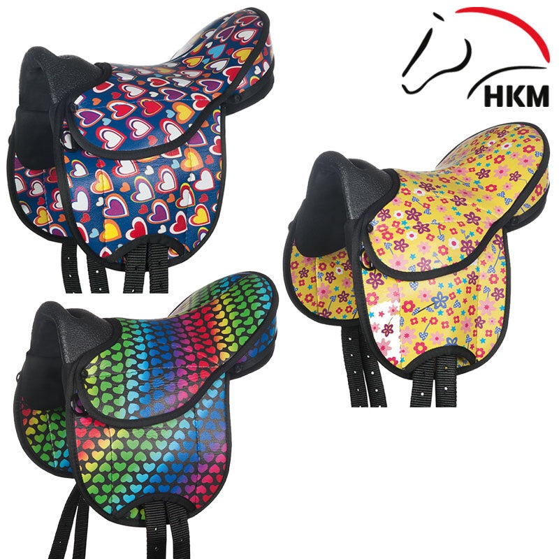 HKM colourful Shetland saddle set